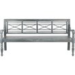Hawthorne Collections Contemporary Classic Garden Bench in Ash Gray