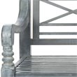 Hawthorne Collections Contemporary Classic Garden Bench in Ash Gray