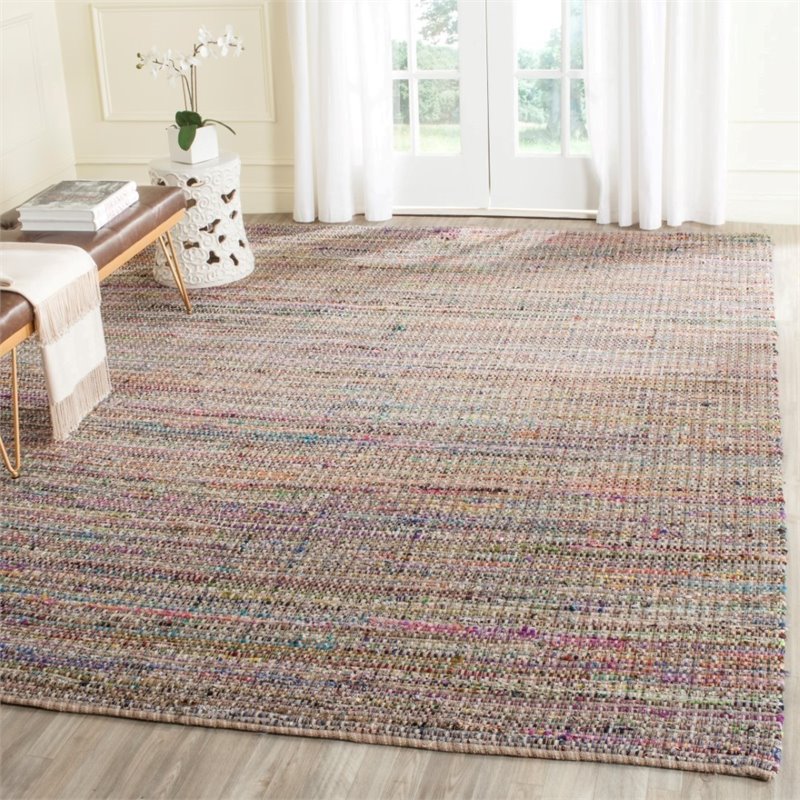 Hawthorne Collections 5' X 8' Hand Tufted Cotton Pile Rug in Beige