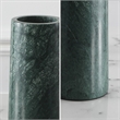 Hawthorne Collections Contemporary Marble Vase in Green (Set of 2)