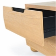 Hawthorne Collections Solid Wood 2 Drawer Nightstand in Natural