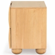 Hawthorne Collections Solid Wood 2 Drawer Nightstand in Natural