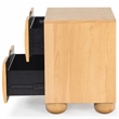 Hawthorne Collections Solid Wood 2 Drawer Nightstand in Natural