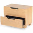 Hawthorne Collections Solid Wood 2 Drawer Nightstand in Natural