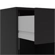 Hawthorne Collections 3PC Engineered Wood Dresser and Nightstands Set in Black