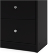 Hawthorne Collections 3PC Engineered Wood Dresser and Nightstands Set in Black
