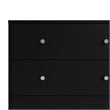 Hawthorne Collections 3PC Engineered Wood Dresser and Nightstands Set in Black