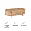 Hawthorne Collections 3-Piece Set with Coffee Table and 2 Side Tables in Natural