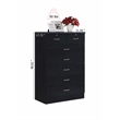 Hawthorne Collections 2 Piece 7 Drawer Wood Chest Set with Locks in Black