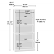 Hawthorne Collections 2 Piece Wood Bookcase Set with 5 Shelf in Cherry