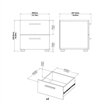 Hawthorne Collections Truffle 8 Drawer Dresser and 2 Drawer Nightstand 2Pc Set