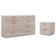 Hawthorne Collections Truffle 8 Drawer Dresser and 2 Drawer Nightstand 2Pc Set