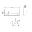 Hawthorne Collections 4 Piece Bedroom Set in Jackson Hickory