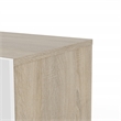 Hawthorne Collections 4PC Set 2 Nightstands & Double Dresser & Chest - Oak/White
