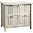 Hawthorne Collections Set of 2 Executive Desk & Lateral File - Chalked Chestnut