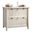 Hawthorne Collections Set of 2 Executive Desk & Lateral File - Chalked Chestnut