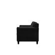 Hawthorne Collections Transitional 2 Piece Set with Sofa and Loveseat in Black
