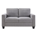 Gray/Boucle Loveseat