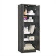 Hawthorne Collections Engineered Wood Storage Cabinet - Dark Wood/Graphite Black