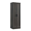 Hawthorne Collections Engineered Wood Storage Cabinet - Dark Wood/Graphite Black