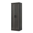 Hawthorne Collections Engineered Wood Storage Cabinet - Dark Wood/Graphite Black