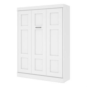 Hawthorne Collections Modern 65-inch Queen Murphy Bed Sturdy in White