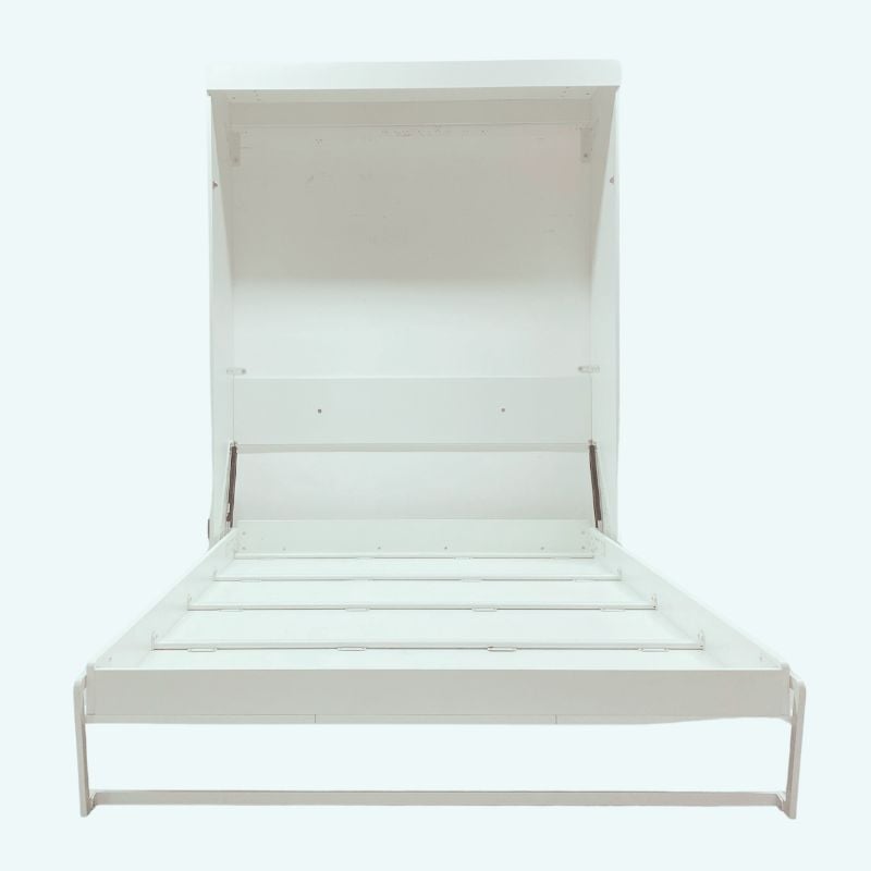 Hawthorne Collections Modern Queen Murphy Bed 65-inch Space-Saving in White