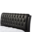Atlin Designs Full Faux Leather Tufted Platform Bed in White