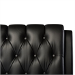 Atlin Designs Full Faux Leather Tufted Platform Bed in White
