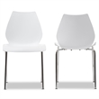 Atlin Designs Dining Chair in White (Set of 2)