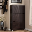 Atlin Designs Engineered Wood Dark Brown Shoe Cabinet Rectangular 52.7