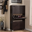 Atlin Designs Engineered Wood Dark Brown Shoe Cabinet Rectangular 52.7