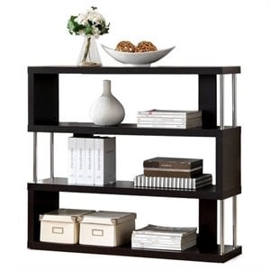 Atlin Designs Engineered Wood Dark Brown Bookcase Rectangular 38.5&quot Unassembled