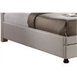 Atlin Designs Upholstered King Tufted Storage Bed in Beige