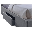 Atlin Designs Upholstered Queen Tufted Storage Bed in Gray
