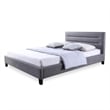 Atlin Designs Upholstered Queen Platform Bed in Gray
