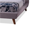 Atlin Designs Upholstered King Platform Bed in Beige