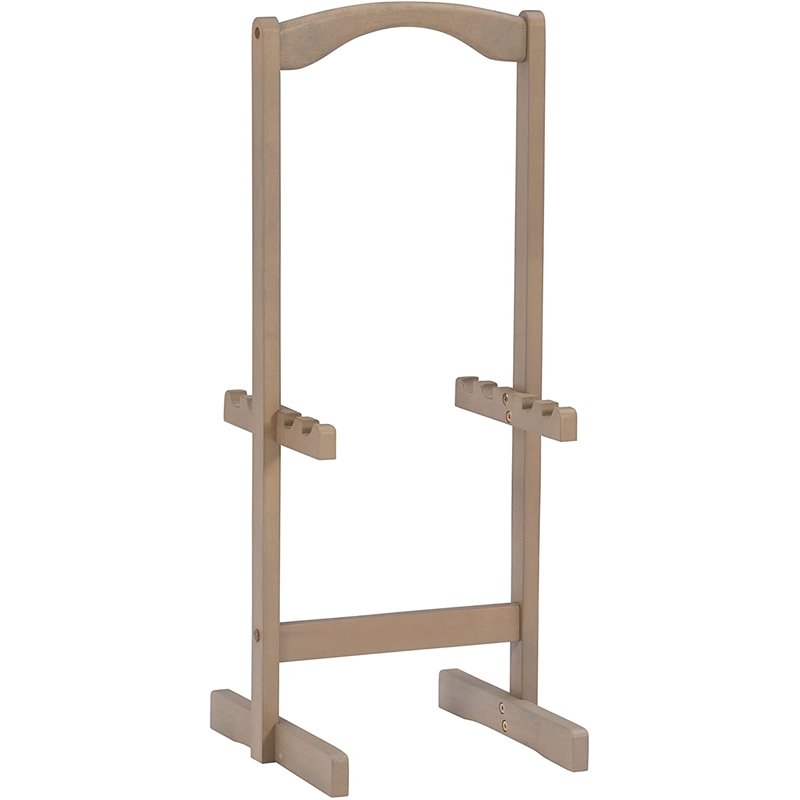 Atlin Designs Rubberwood Gray Tray Table Set Rectangular Planked Top 26.38