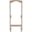Atlin Designs Rubberwood Gray Tray Table Set Rectangular Planked Top 26.38