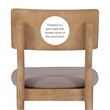 Atlin Designs Acacia Wood Gray Counter Stool Rectangular Upholstered 25.2