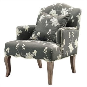 Atlin Designs Upholstered Gray Arm Chair Rectangular 36&quot x 28&quot x 31&quot