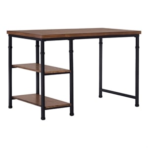 Atlin Designs MDF Wood Brown Desk Rectangular 45&quotW x 26&quotD Unassembled