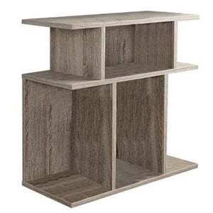 Atlin Designs 24&quot Accent End Table in Dark Taupe
