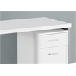 Atlin Designs Metal White Home Office Desk Rectangular 48