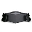 Atlin Designs Coffee Table Storage Ottoman in Gray