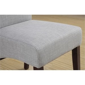 Atlin Designs Deluxe Parson Dining Chair in Dove Gray (Set of 2)