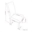 Atlin Designs Deluxe Parson Dining Chair in Dove Gray (Set of 2)