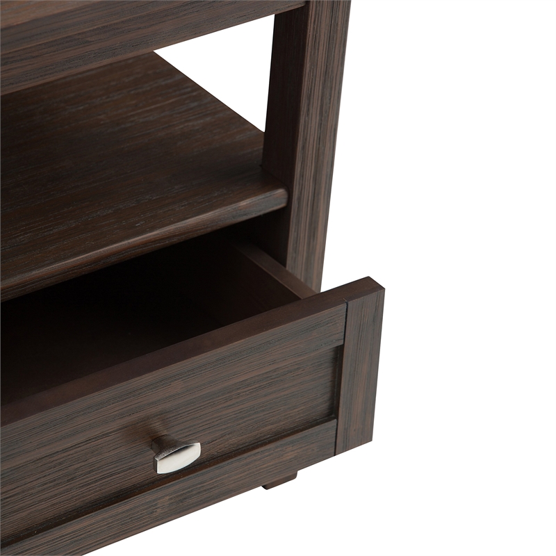 Atlin Designs End Table in Farmhouse Brown