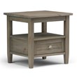 Atlin Designs End Table in Distressed Gray