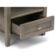 Atlin Designs End Table in Distressed Gray